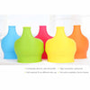 Silicone Elephant Sippy Cup Lids Reusable Cup Cover Spillproof Anti Overflow Baby Children Drinking Tools Cute Water Cup Cover